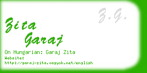 zita garaj business card